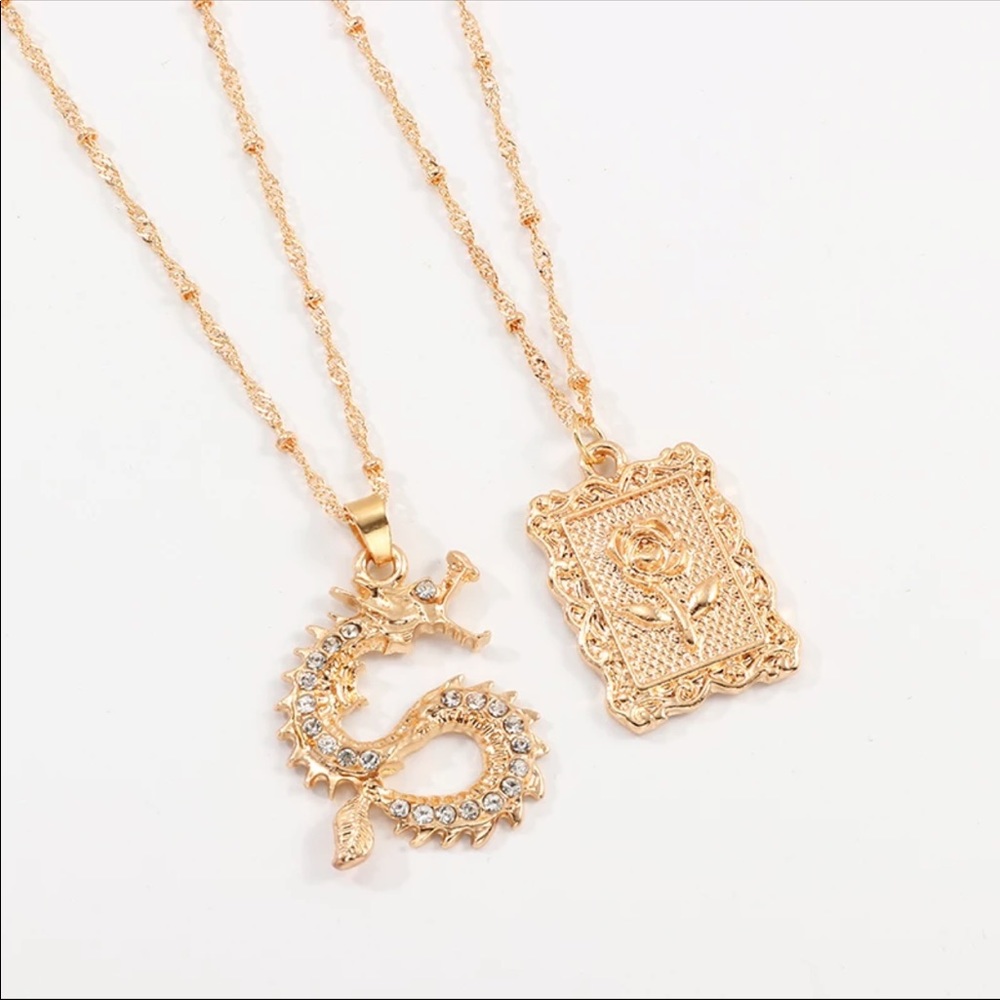 New Gold Plated Statement Necklace